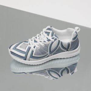 Silver Metal Pilates Shoes | Custom Designer Sneakers | Yoga Workout Shoes | Festive Comfortable Sport Sneakers
